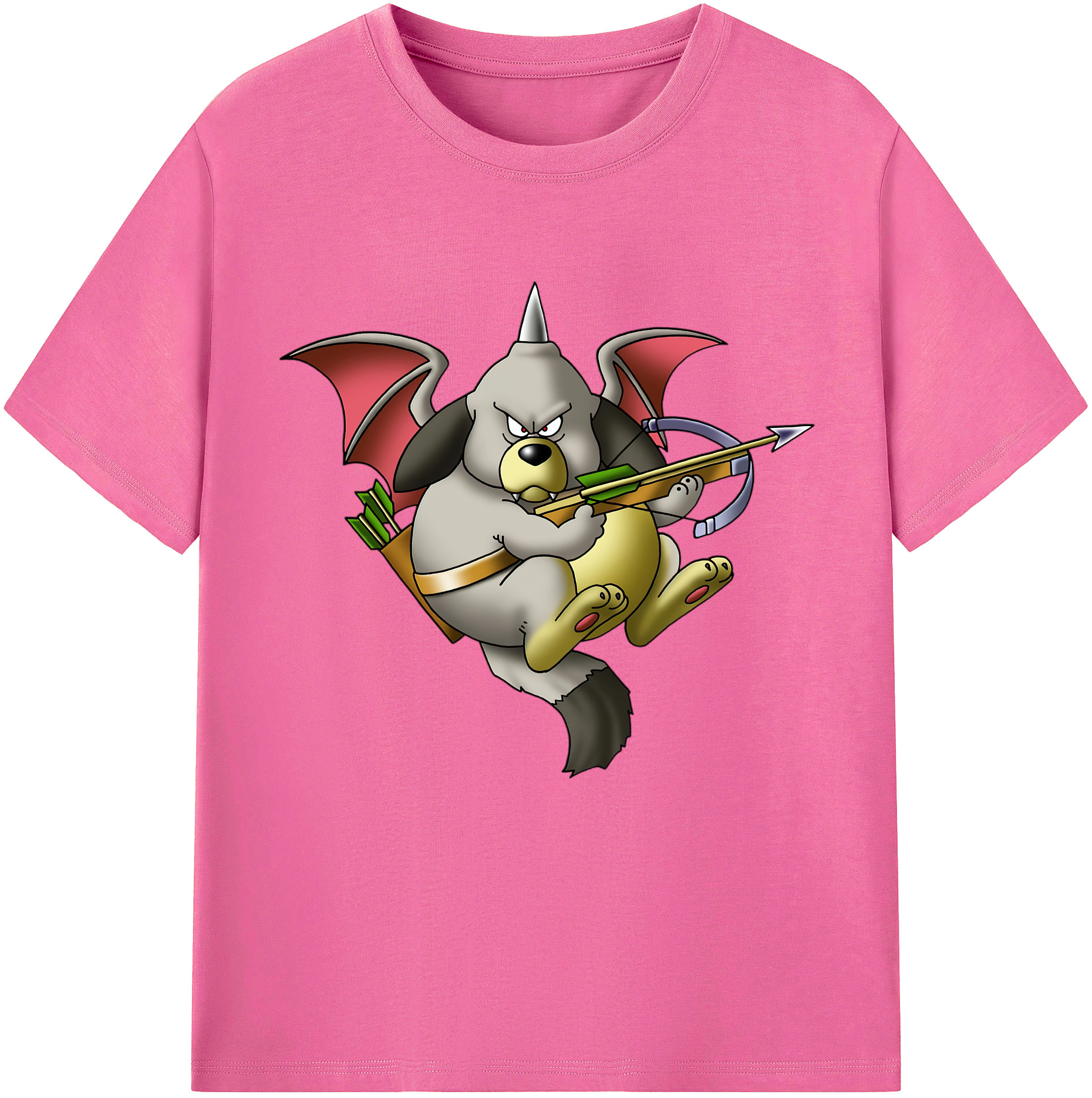 （画像用） ドラゴンクエスト Doragon Kuesuto Dragon Quest レディースカジュアルプリントTシャツ（綿100％）